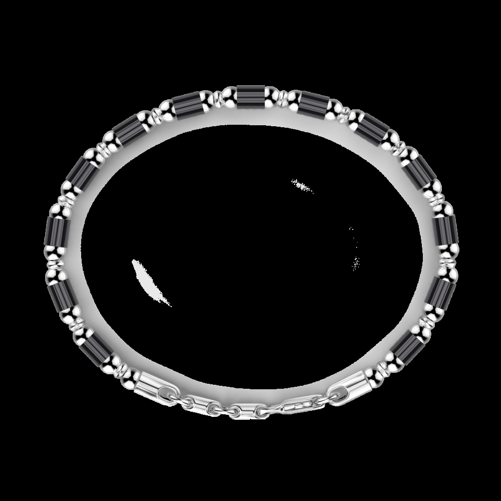 Zancan Bracciale Zancan morbido in argento a sfere ed elementi tubolari Hotsell