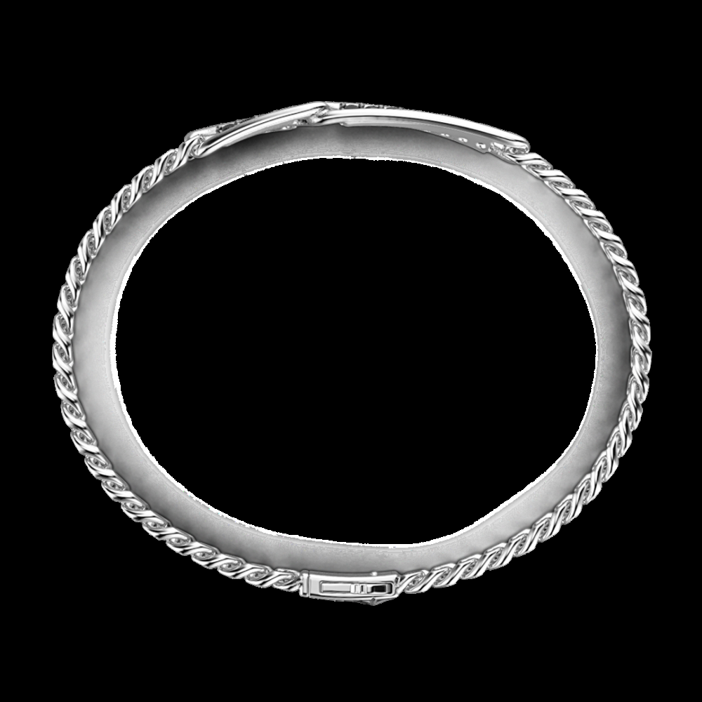 Zancan Bracciale grumetta Zancan in argento con pietre nere Shopping Online