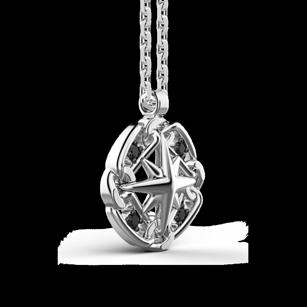 Zancan Collana Zancan in argento con pendente a rosa dei venti Affare Del Giorno