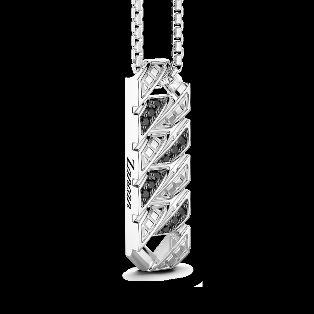 Zancan Collana Zancan in argento con pendente a targa e pietre Online