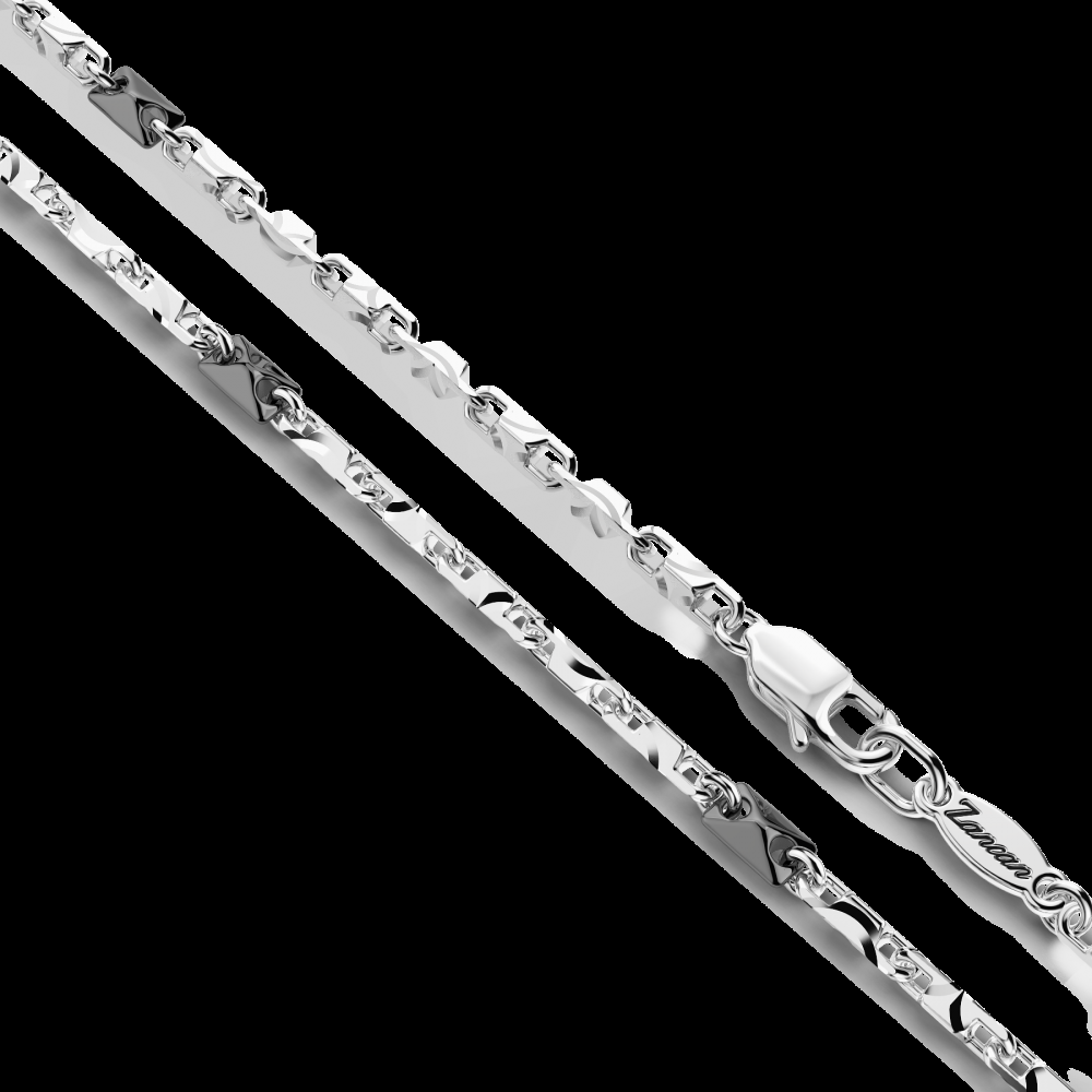 Zancan Collana Zancan in argento con pendente a croce e pietre nere Nuova
