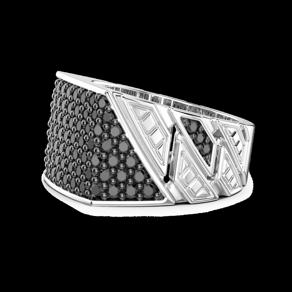 Zancan Anello chevalier Zancan in argento con pietre Nuovo