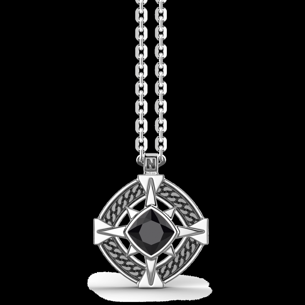 Zancan Collana in argento con onice sul pendente Acquista Ora