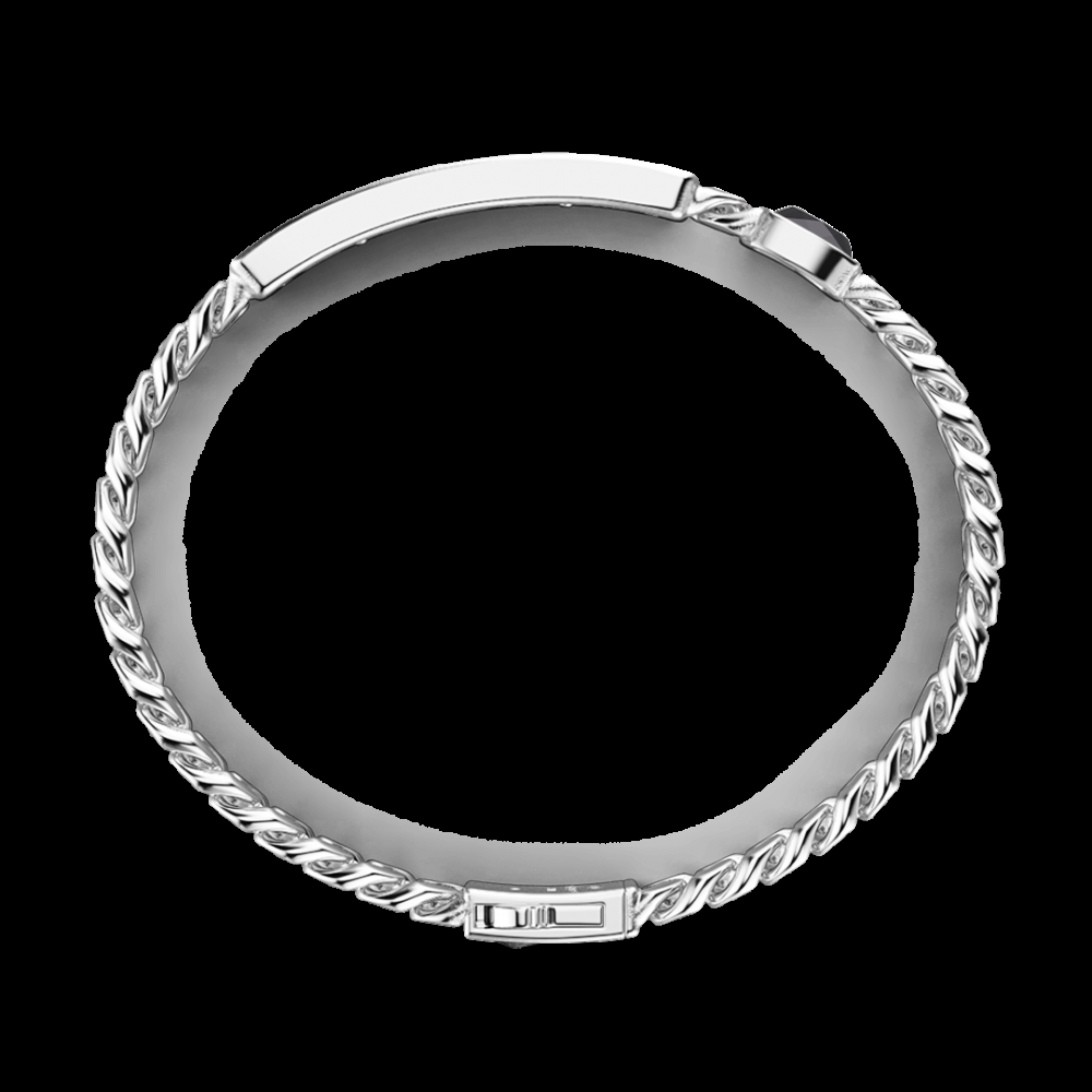 Zancan Bracciale a grumetta Zancan con targa e pietra nera Fino Al -60%