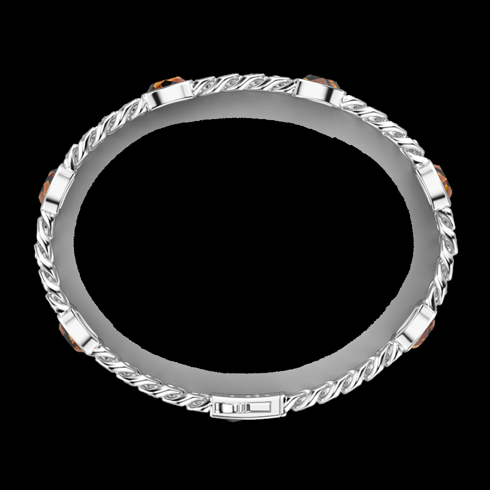 Zancan Bracciale a grumette Zancan in argento con pietre occhio di tigre In Vendita