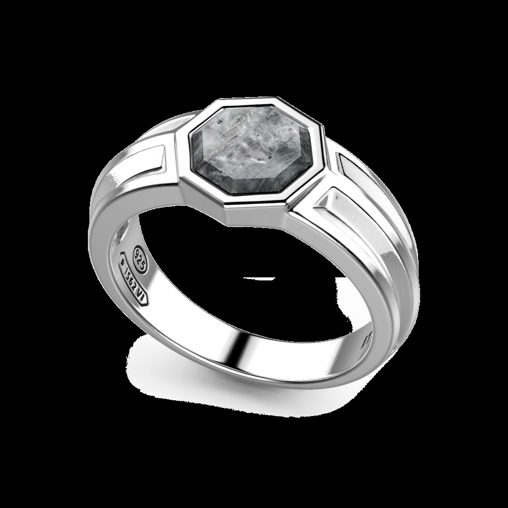 Zancan Anello chevalier Zancan in argento con madreperla Offerte