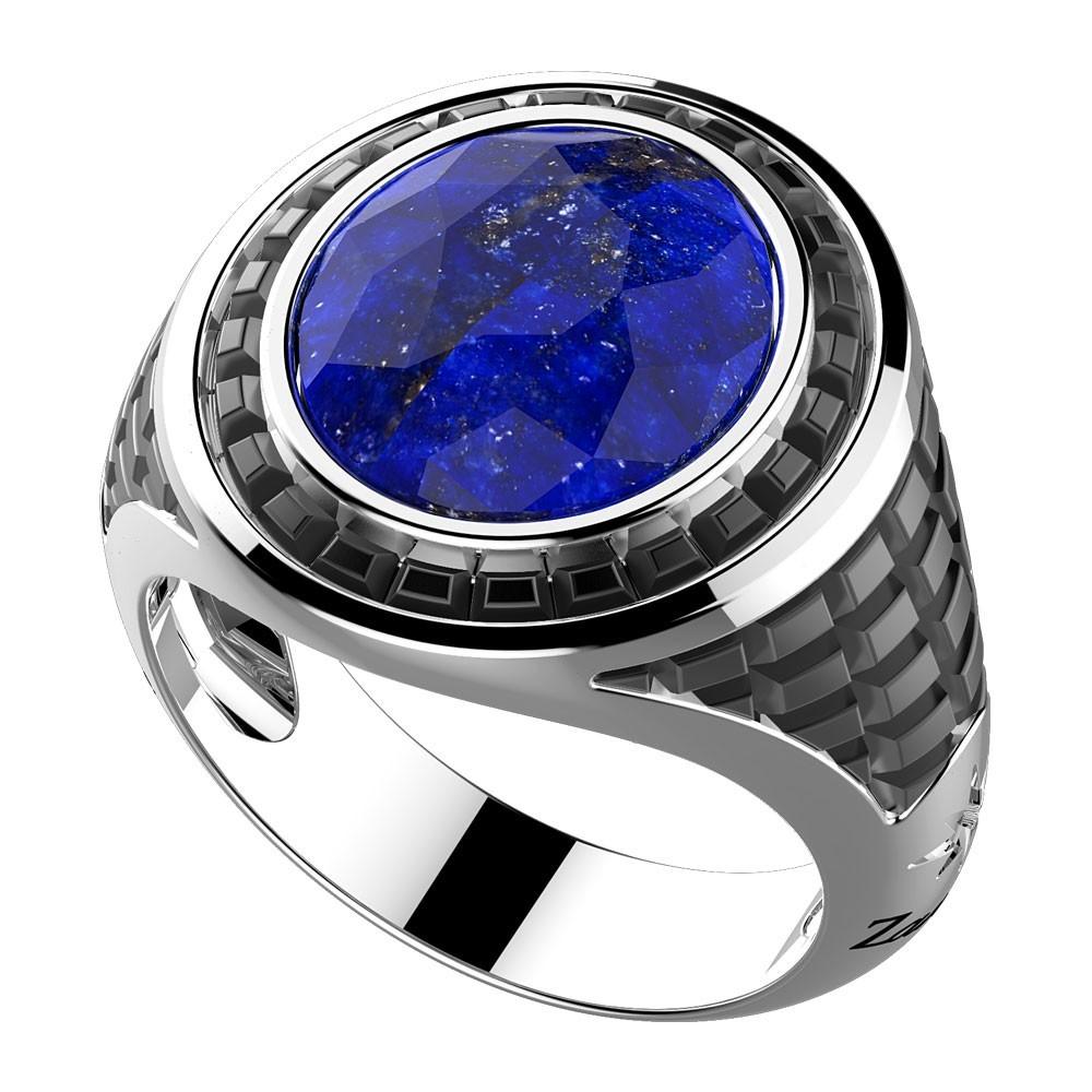Zancan Anello Zancan in argento con pietra blu Vendita Economica