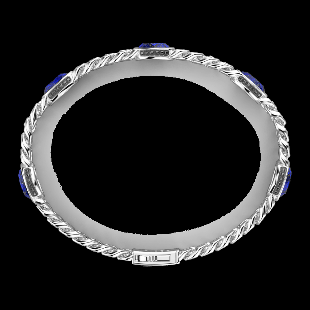 Zancan Bracciale a grumetta Zancan in argento con pietre blu Negozio