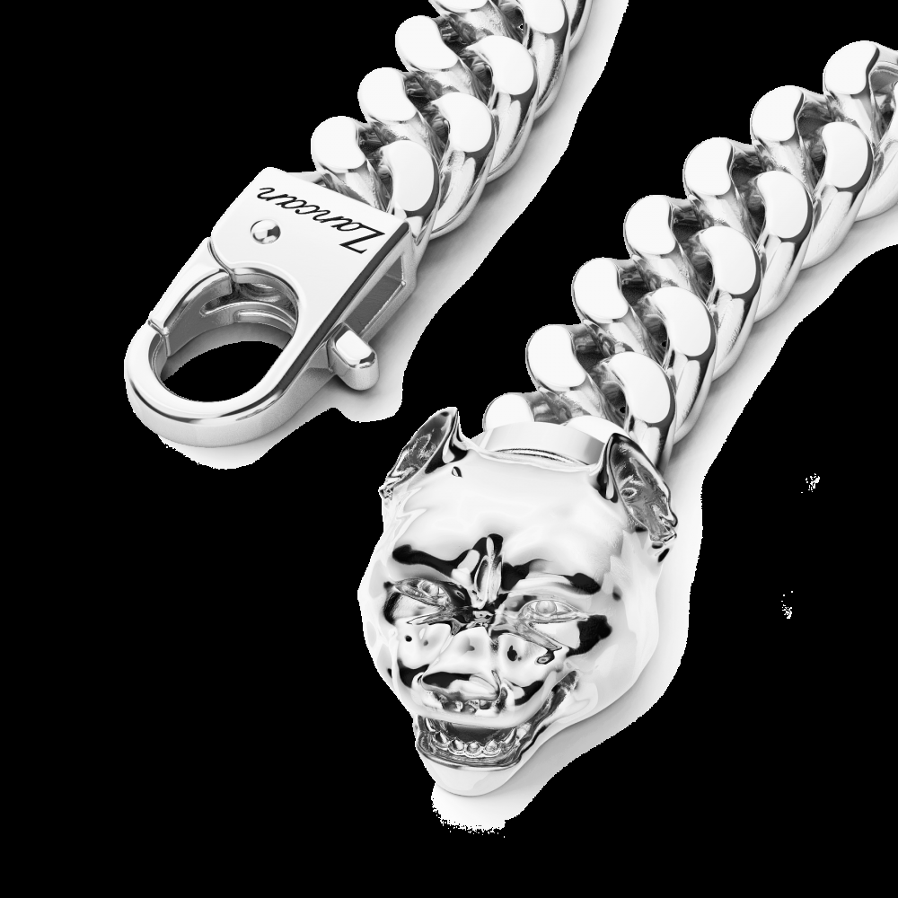 Zancan Bracciale a grumetta Zancan in argento con chiusura a testa di pitbull 2025