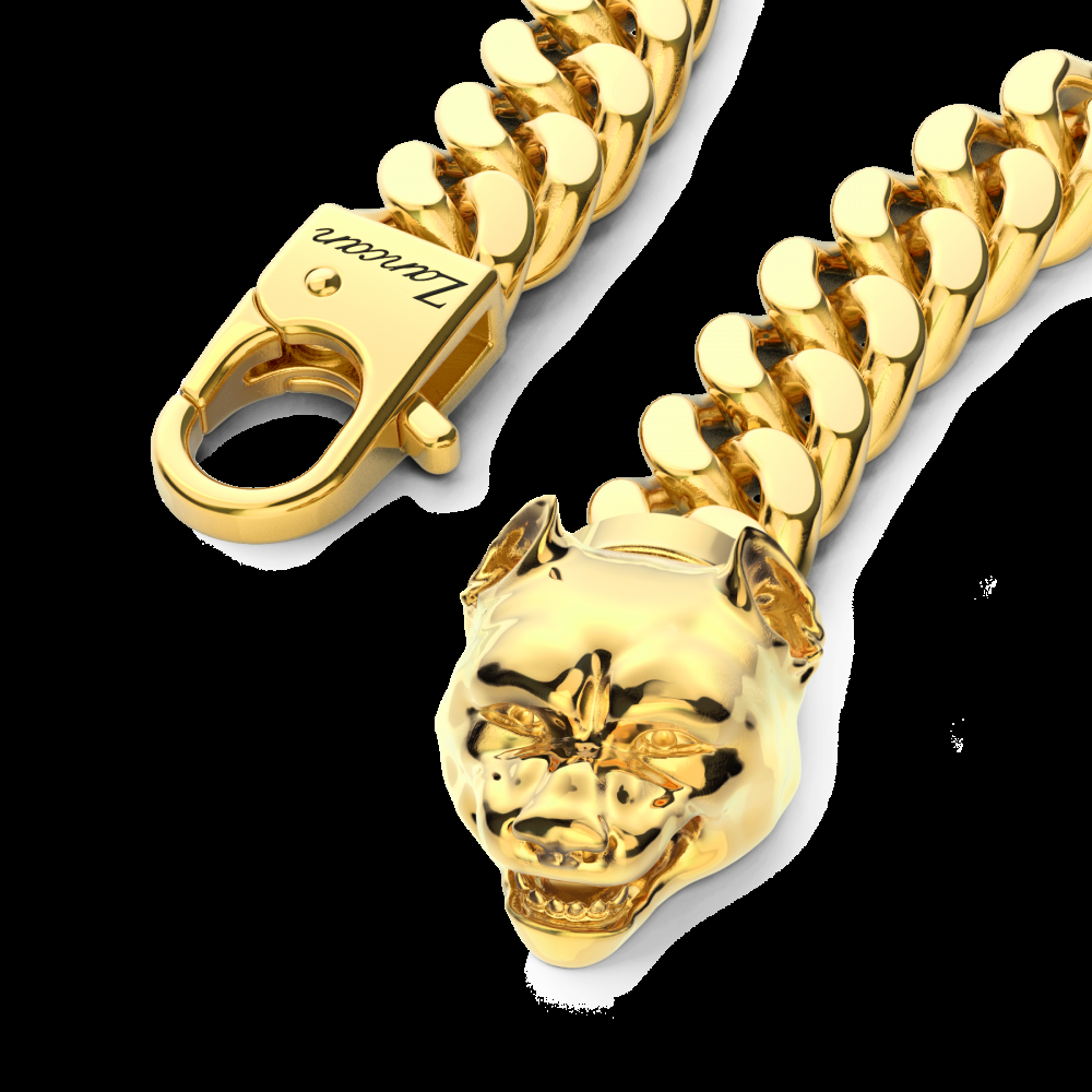 Zancan Bracciale a grumetta Zancan in argento con chiusura a testa di pitbull Offerta Pasqua