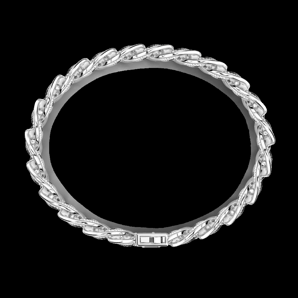 Zancan Bracciale a grumetta Zancan in argento con finitura striata Qualità Garantita