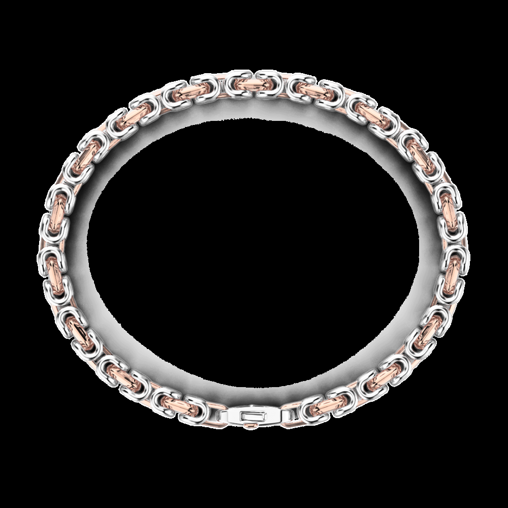 Zancan Bracciale da uomo Zancan catena in argento e oro 18k In Vendita