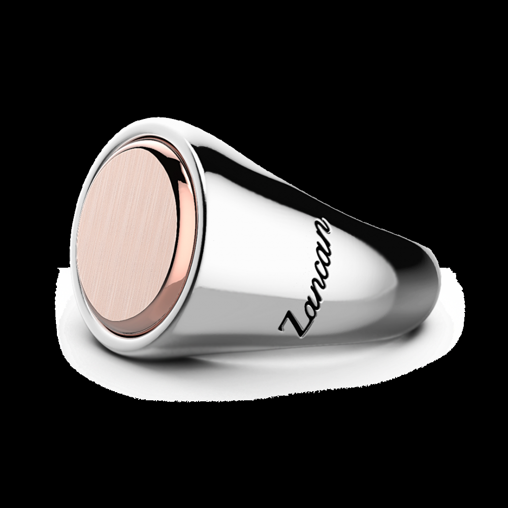 Zancan Anello Zancan circolare in argento e oro rosa Saldi
