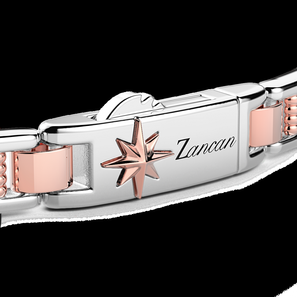 Zancan Bracciale da uomo Zancan in argento e oro rosa I Più Venduti