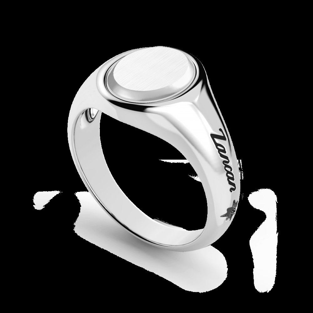 Zancan Anello chavlier Zancan in argento rotondo Vendite Flash