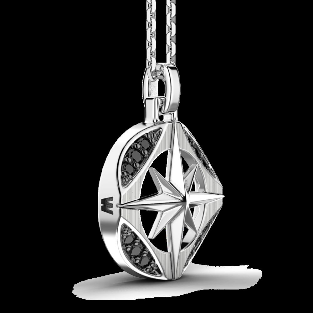 Zancan Collana Zancan in argento con pietre nere Saldi