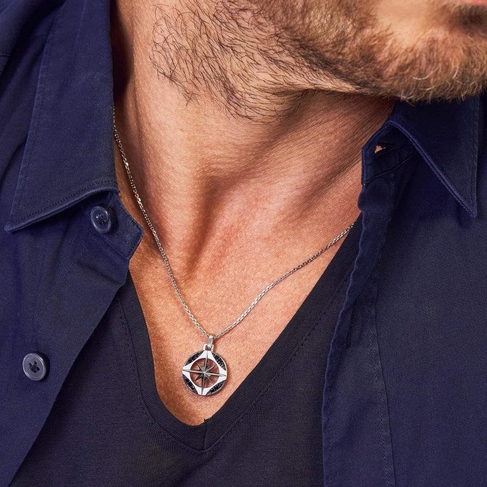 Zancan Collana Zancan in argento con pietre nere Saldi