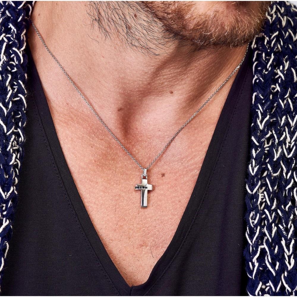 Zancan Collana Zancan in argento con pendente a croce Saldi Di Fabbrica