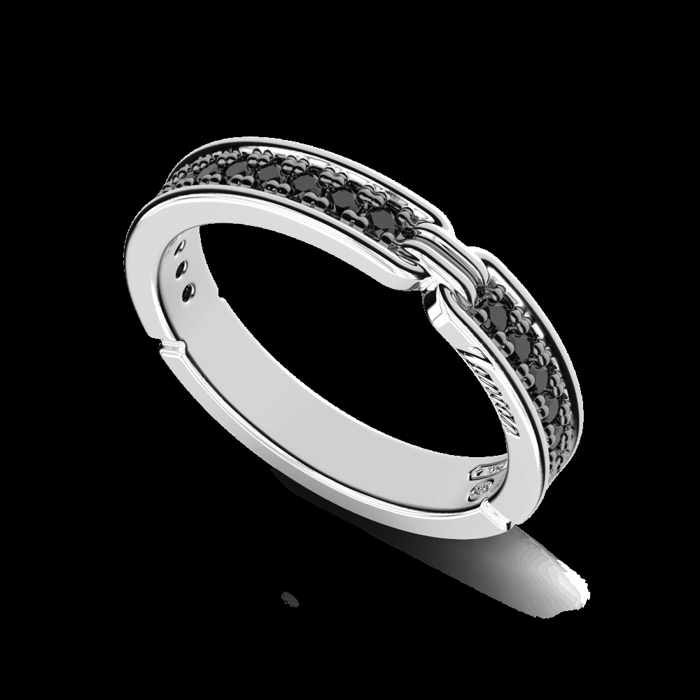 Zancan Anello Zancan in argento con pietre nere 2025