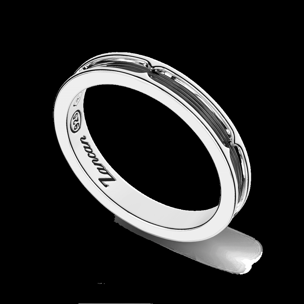Zancan Anello a fede Zancan in argento brunito Nuovo