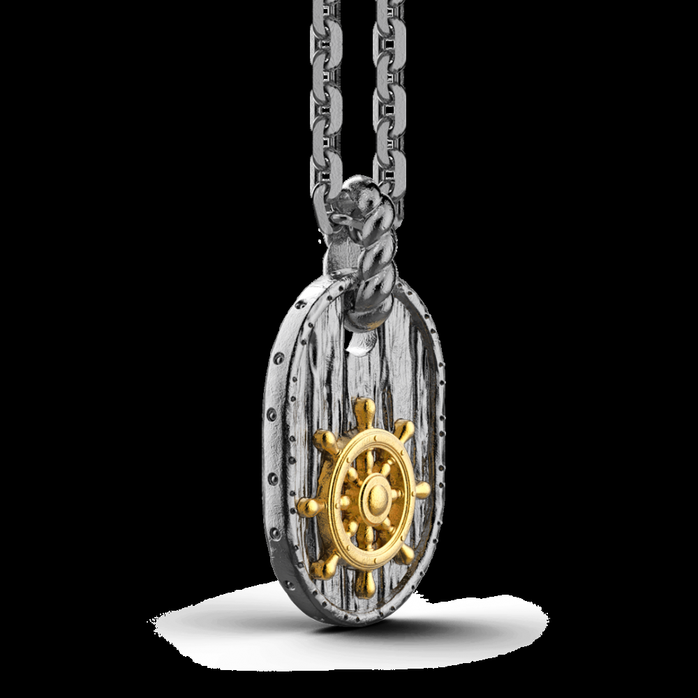 Zancan Collana Zancan in argento brunito con timone Negozi Online