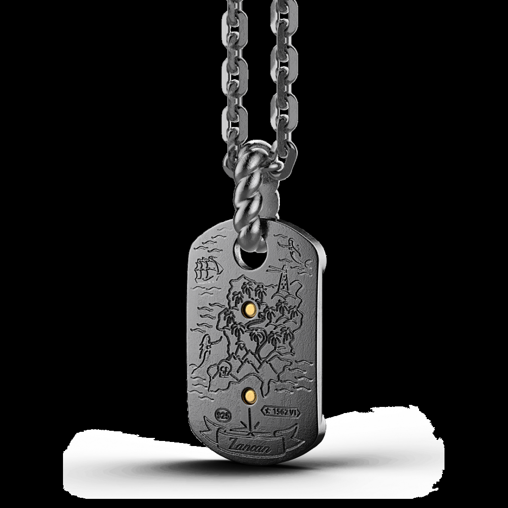 Zancan Collana Zancan in argento brunito con veliero Ultimo giorno