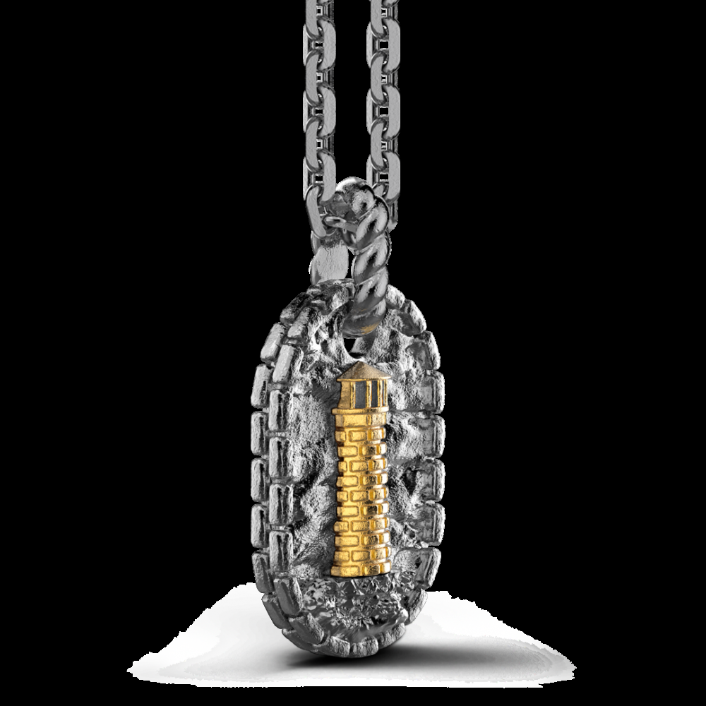 Zancan Collana Zancan in argento brunito con faro Shopping Online