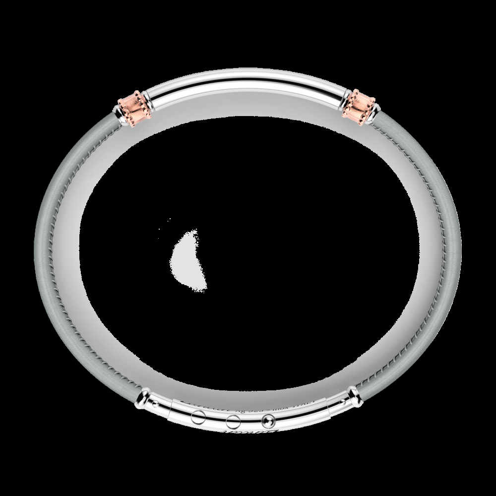Zancan Bracciale Zancan in pelle naturale con targa in argento Qualità