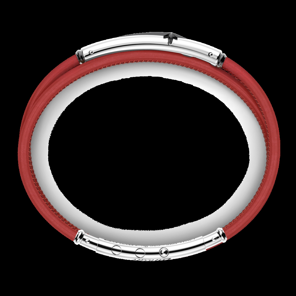 Zancan Bracciale Zancan in pelle naturale con targa in argento Spedizione Gratuita