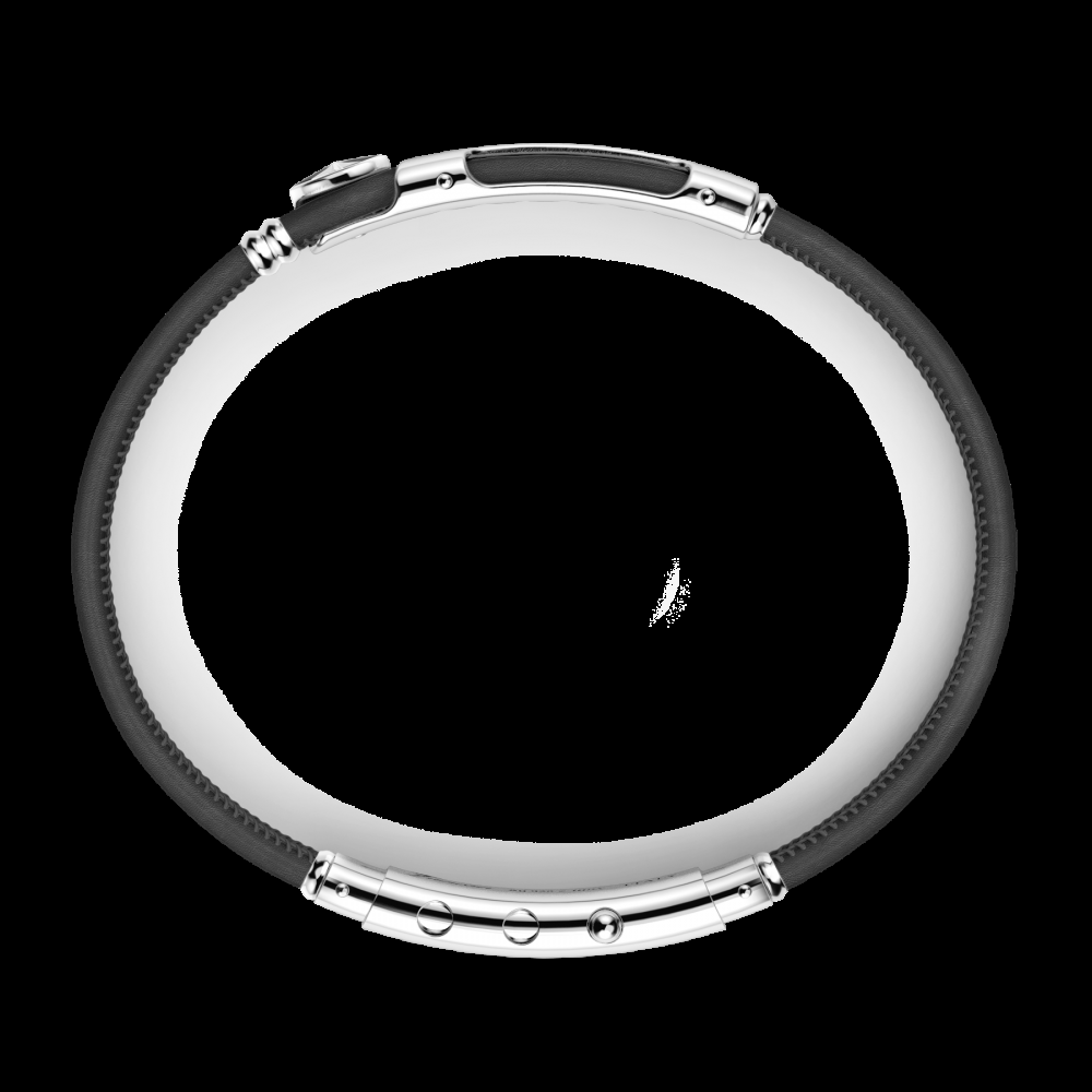 Zancan Bracciale Zancan in pelle naturale con targa in argento Negozi Online