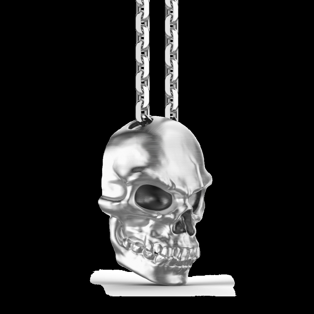 Zancan Collana Zancan in argento con pendente a teschio Italia