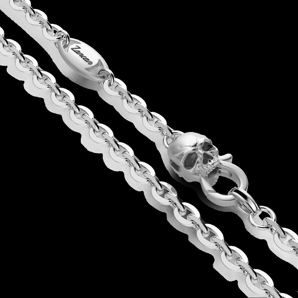 Zancan Collana Zancan in argento con pendente a teschio con coppola Qualità