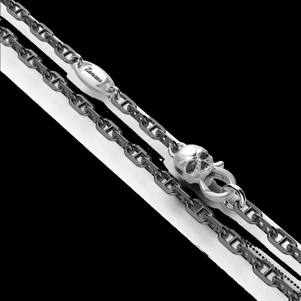 Zancan Collana Zancan in argento con pendente a teschio spartano Qualità Garantita