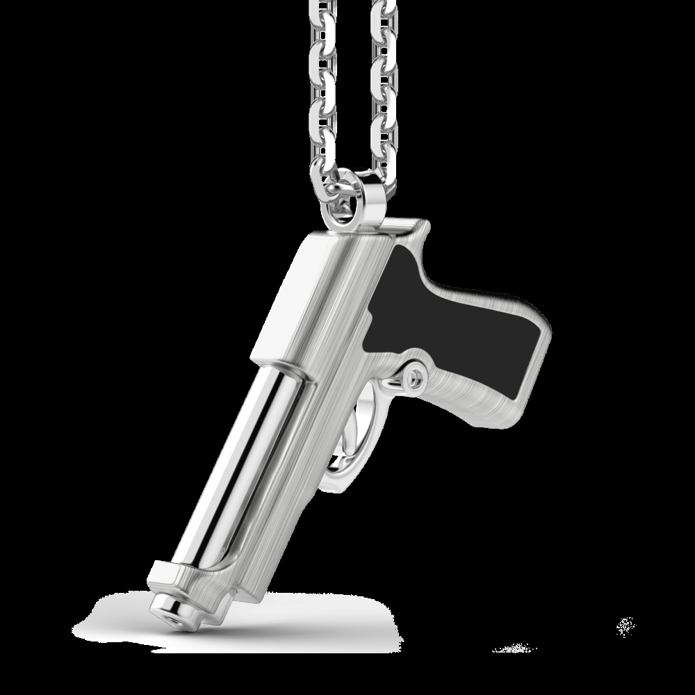 Zancan Collana Zancan in argento con pendente a pistola Negozi Online