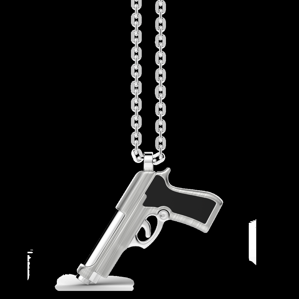 Zancan Collana Zancan in argento con pendente a pistola Negozi Online