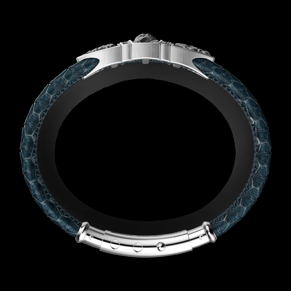 Zancan Bracciale Zancan in pelle con targa e teschio Convenienza
