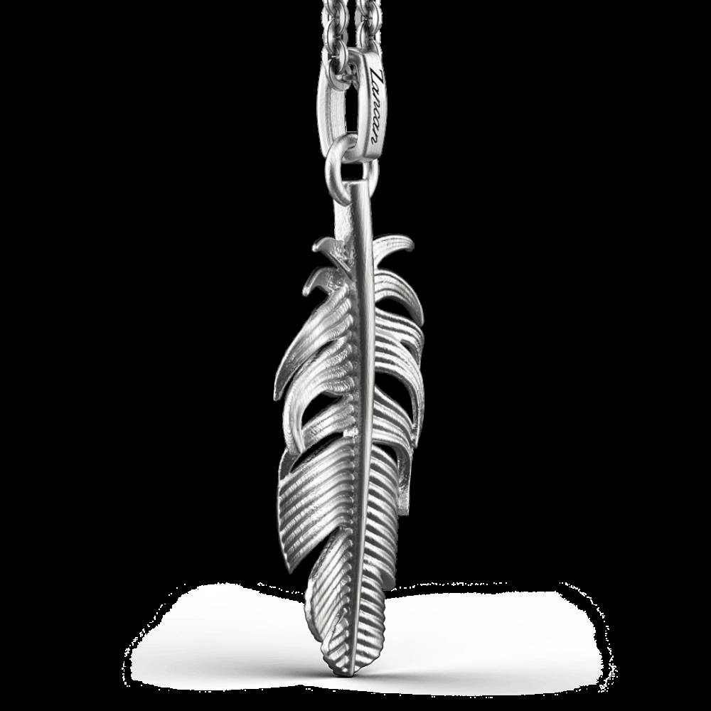 Zancan Collana Zancan in argento con pendente a piuma Sconti VIP