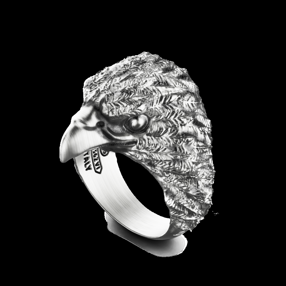 Zancan Anello Zancan ad aquila in argento Vendita Economica