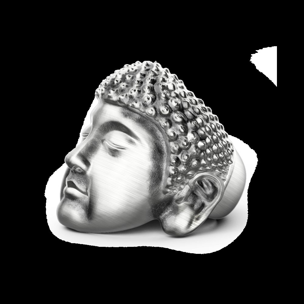 Zancan Anello Zancan Buddha in argento con finitura vintage 2025