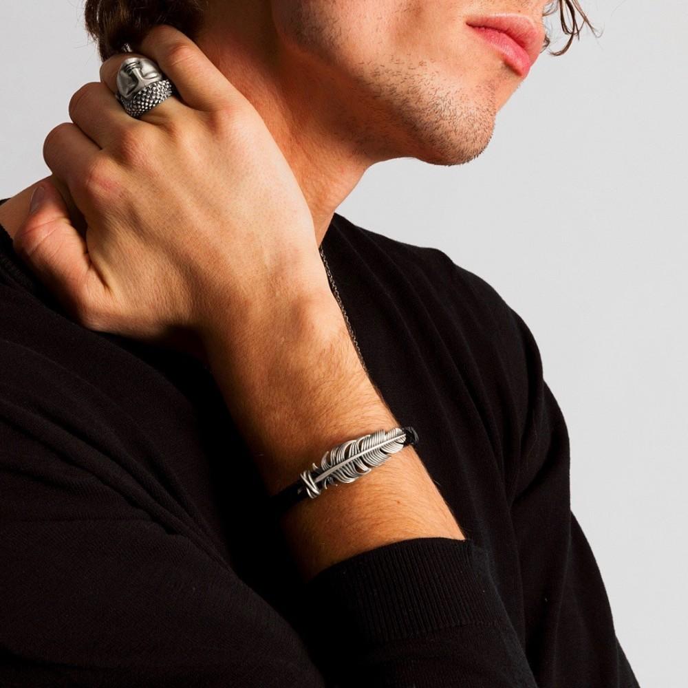 Zancan Anello Zancan Buddha in argento con finitura vintage 2025