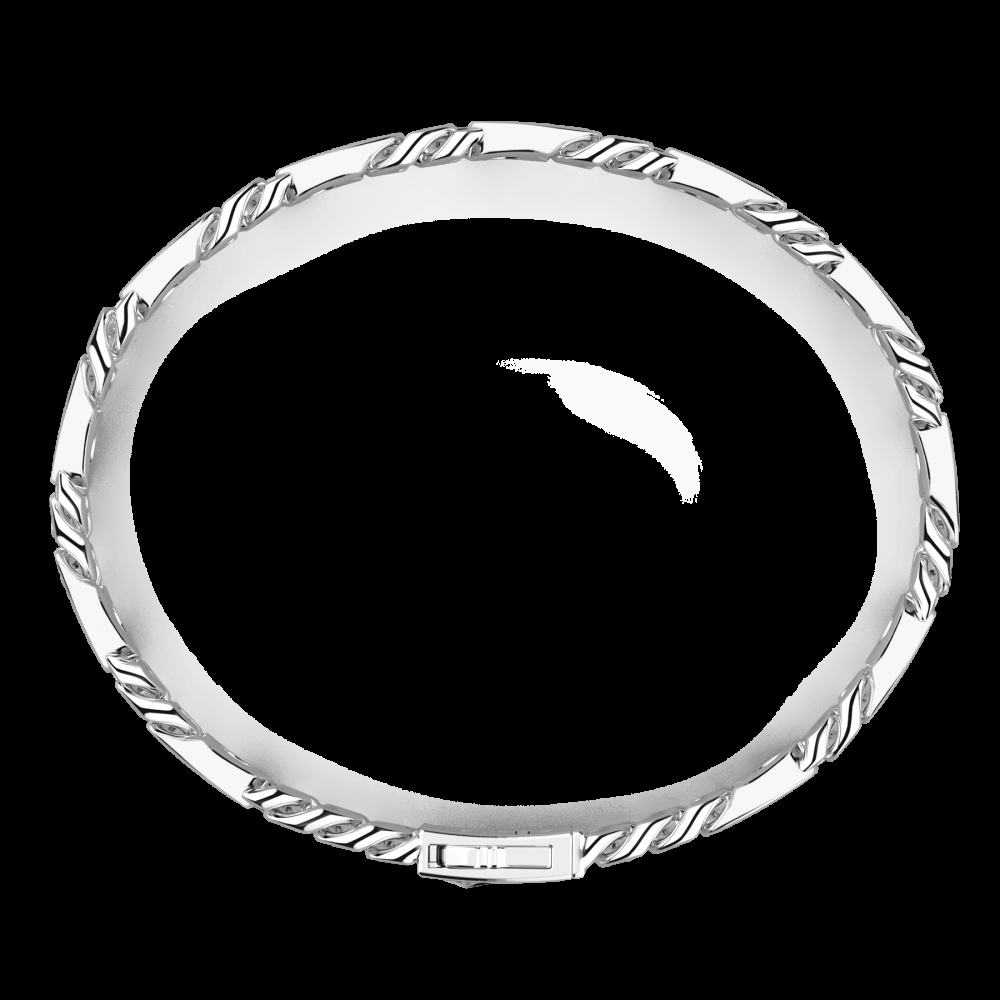 Zancan Bracciale solo maglia Zancan in argento con pietre Spedizione Gratuita