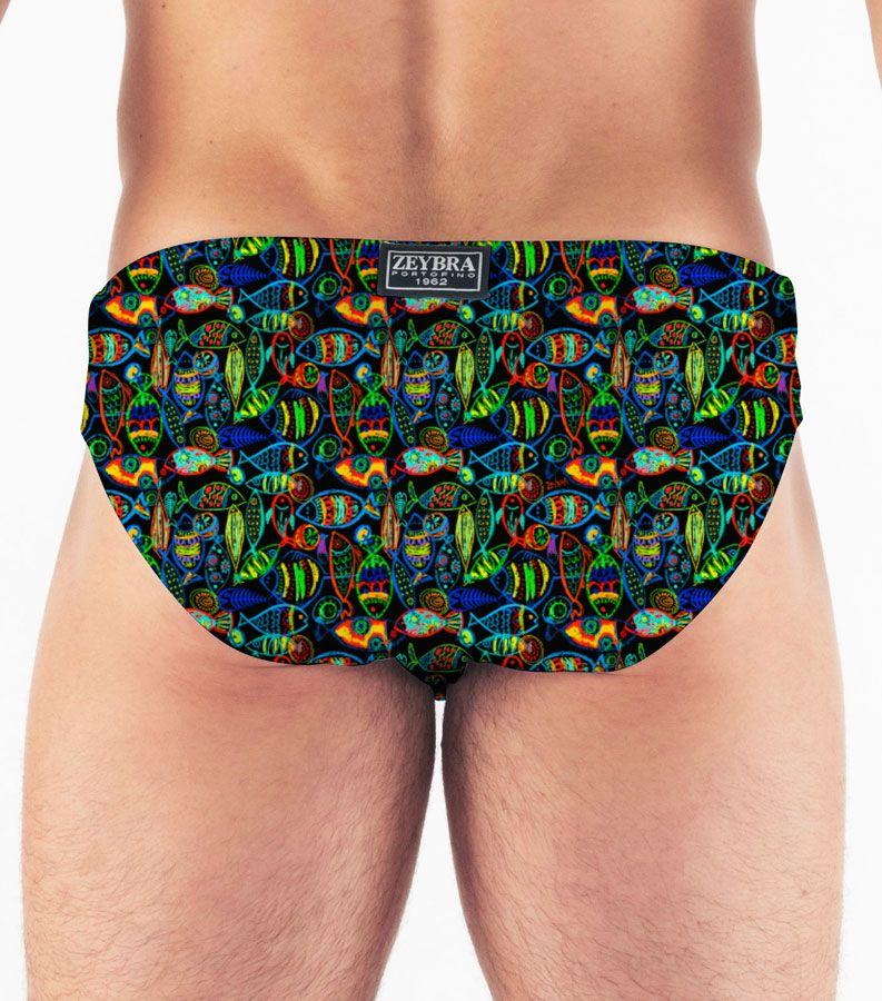 Zeybra SLIP UOMO PESCI CRAYON NERO In Vendita