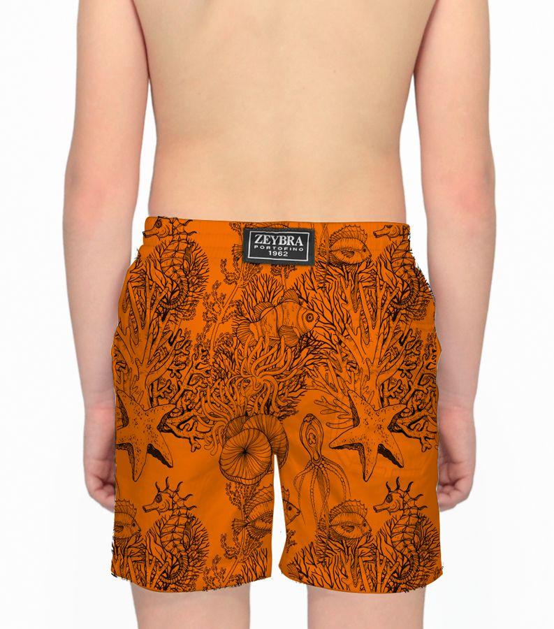 Zeybra COSTUME BAMBINO FLUO PRINT ORANGE FLUO Shopping Online