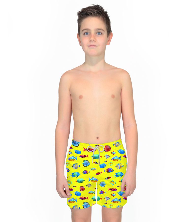 Zeybra COSTUME BAMBINO PESCI GIALLO FLUO Presa