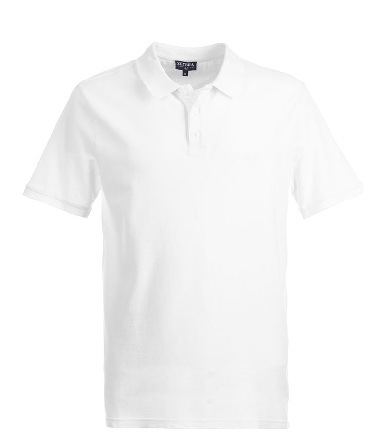 Zeybra POLO UOMO COTONE BIANCO 2025