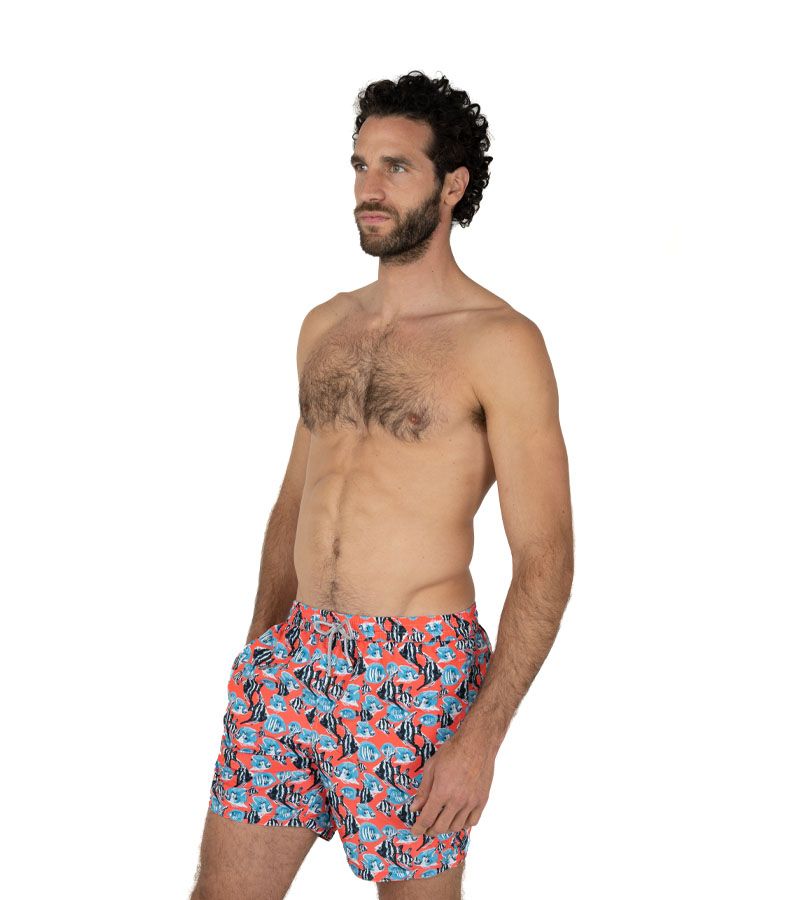 Zeybra COSTUME UOMO PESCI RECYCLED CORALLO FLUO Negozi Online