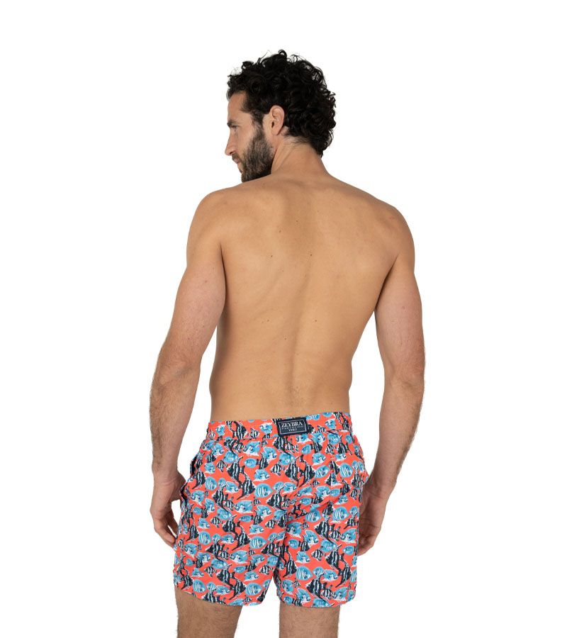 Zeybra COSTUME UOMO PESCI RECYCLED CORALLO FLUO Negozi Online