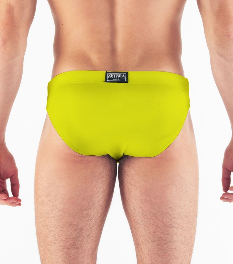 Zeybra SLIP UOMO TINTA UNITA GIALLO FLUO Saldi Di Fabbrica