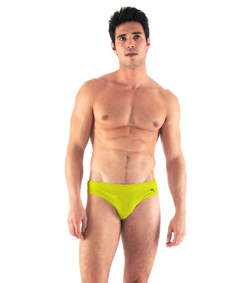 Zeybra SLIP UOMO TINTA UNITA GIALLO FLUO Saldi Di Fabbrica