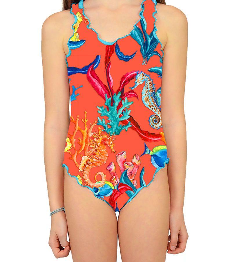 Zeybra COSTUME INTERO BAMBINA CORALLI ORANGE Offerte
